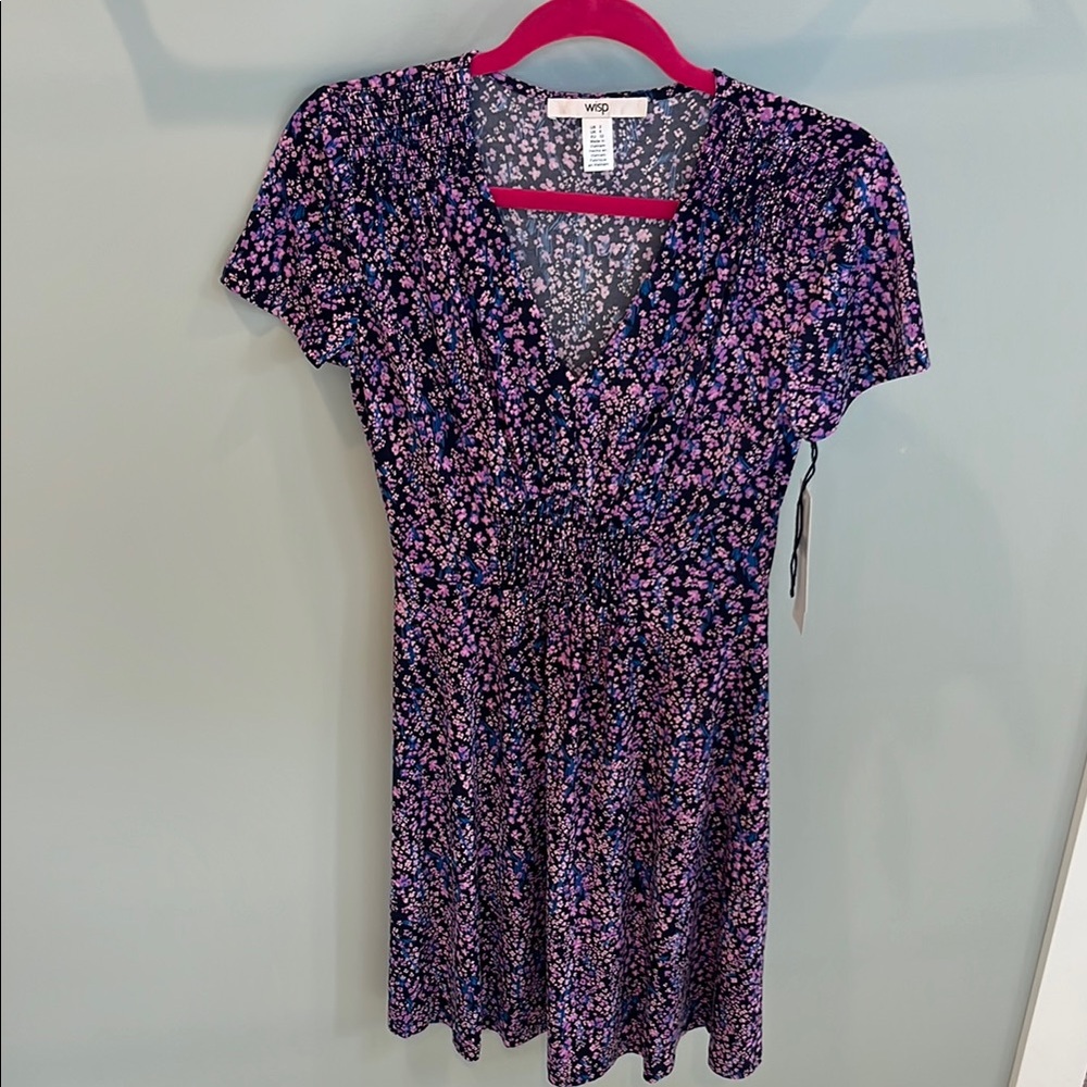 Wisp Purple and Pink Floral Dress